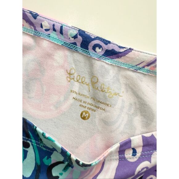 Lilly Pulitzer UPF 50+ All That She Wants Shell Sophie Dress Purple Blue Medium - Picture 4 of 6